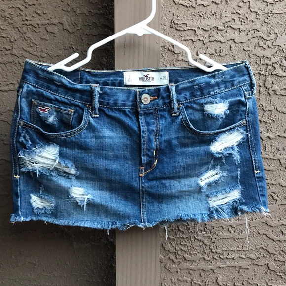 light denim wrap skirt